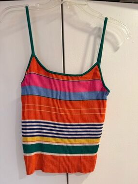 STAUD Multi Ribbed Knit Top